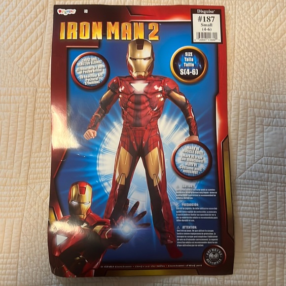 Disguise | Costumes | Iron Man 2 Costume Muscle Suit W Mask Original ...